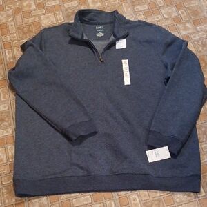 Croft & Barrow Men's Navy Zip-Up Sweater Size XxLarge Extra Soft